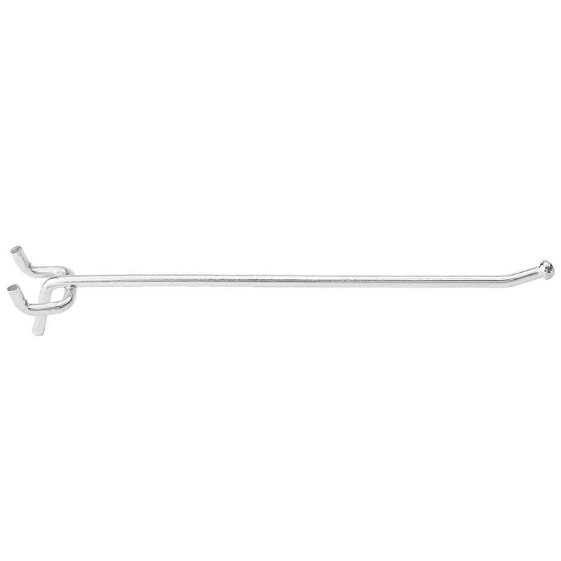 Risborough Steel Pegboard Hooks, 1.2" H x 1.2" W x 9" D