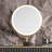  47'' High-quality Makeup Vanity Set,Power Outlet, Glass Top,Very easy to assemble,Includes makeup stool-1394697415