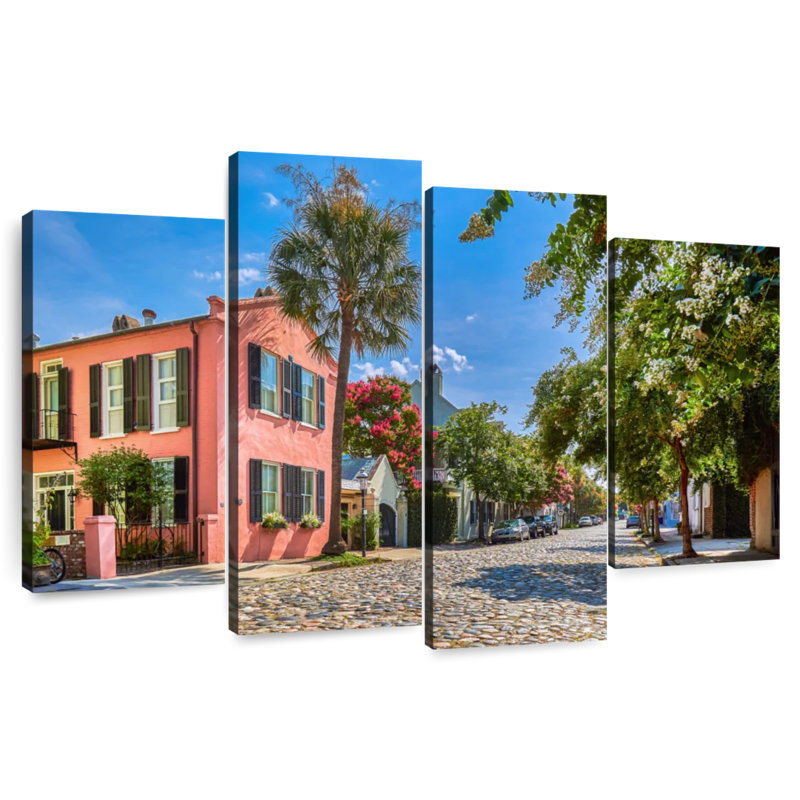 Sireci Charming Charleston Street, 27" H x 43" W