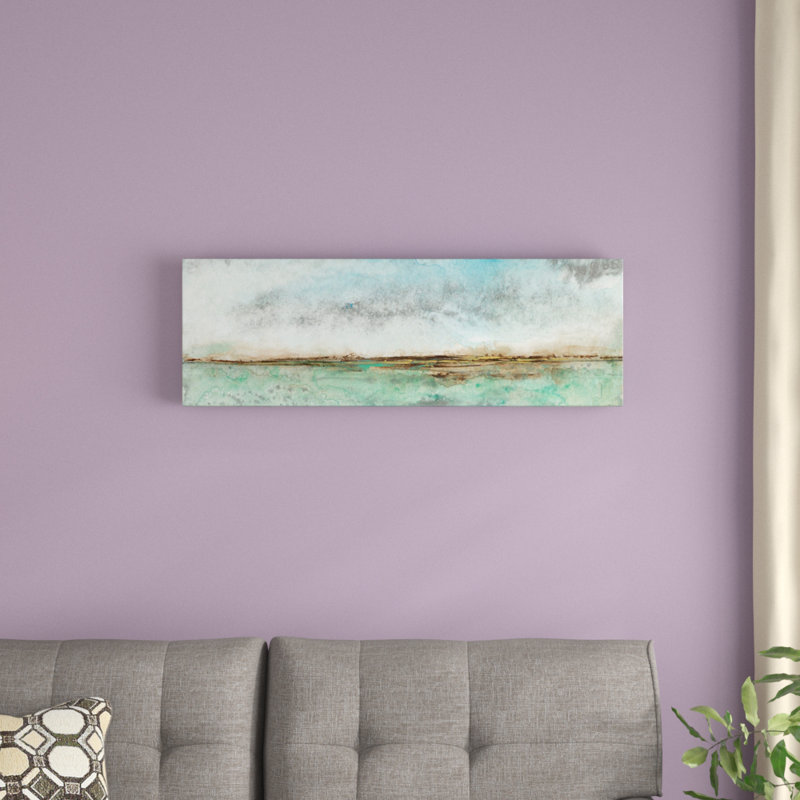 « miles from nulle », reproduction sur toile, H 12 po x l 36 po x P 1,5 po, Toile avec cadre noir
