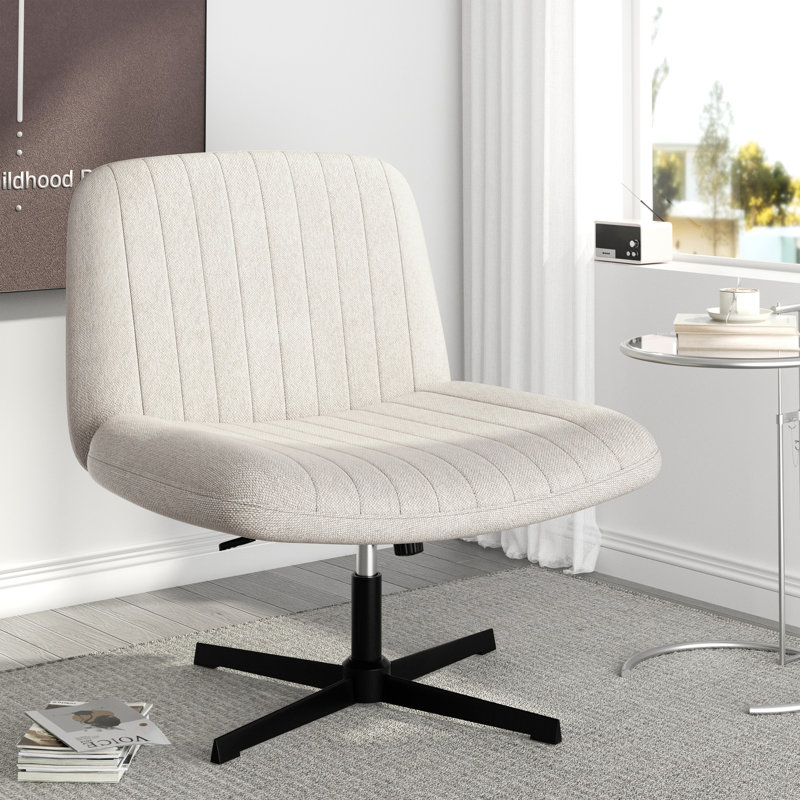 Chaise de travail avec siège rembourré Walsunny, Beige