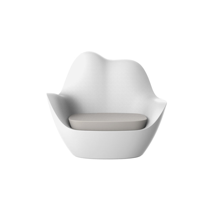 Sabinas - Resin Lounge Chair - Basic, White