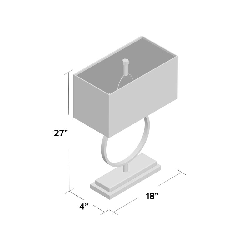 Halle Metal, Acryllic Table Lamp