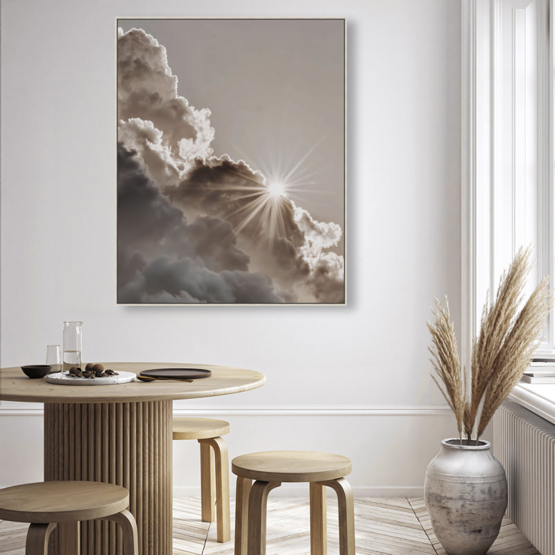 Sun Rays II Print by Oliver Gal, 46" H x 37" W, Silver Floater Frame