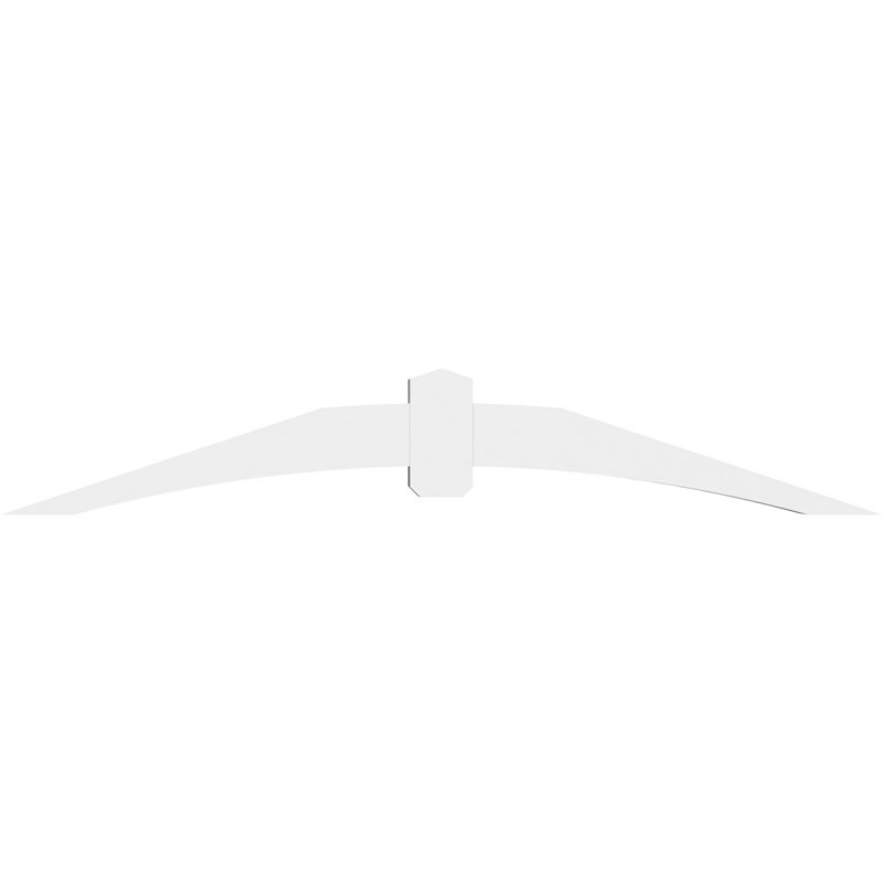 Support pour pignon en PVC Archdale, H 14 po x l 84 po (pas 4/12), P 6 po x F 6 po