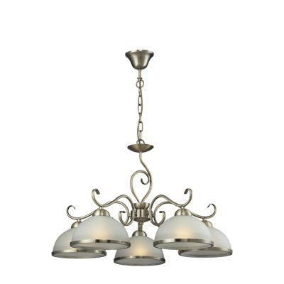 Angie 5 - Light Shaded Chandelier