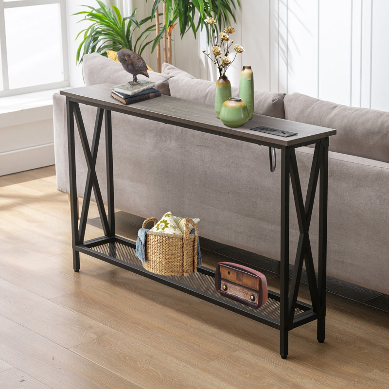 Onno Console Table, Grey Oak