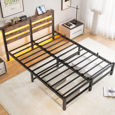 Beige;Brown Full / Double Bed