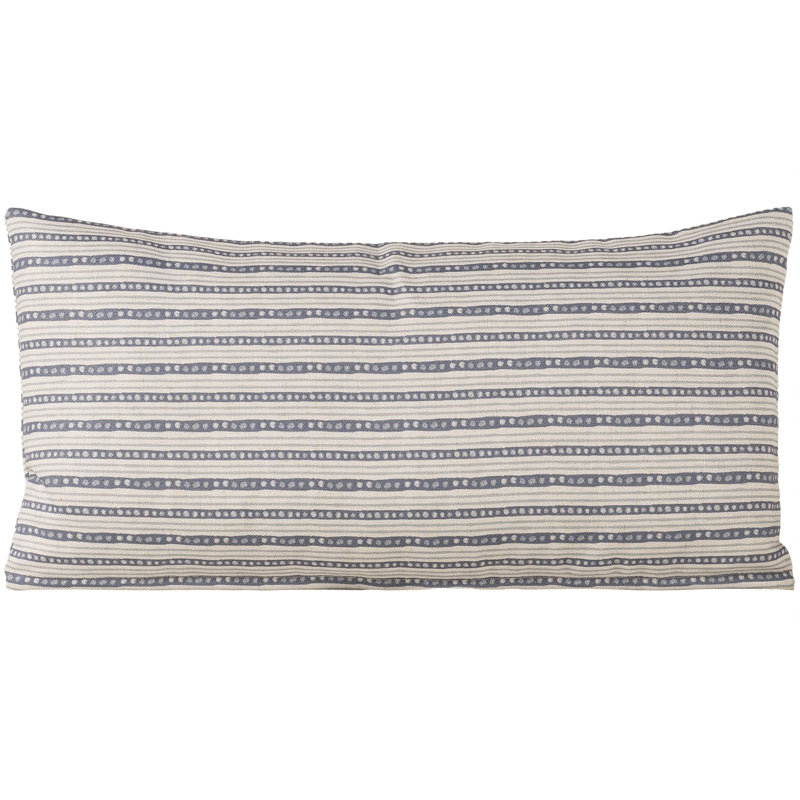 Oreiller en plumes Skywalk, Polyester, Rectangle H 14 po x l 36 po, Encre rayée