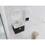 Meuble-lavabo mural avec lavabo en céramique et armoire d'appoint-114704738