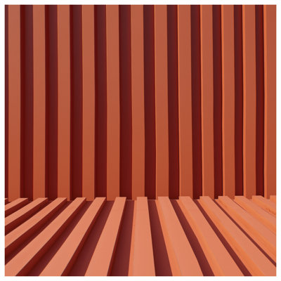 Orange Vertical Lines Bedding Stripes Bedspread Abstract