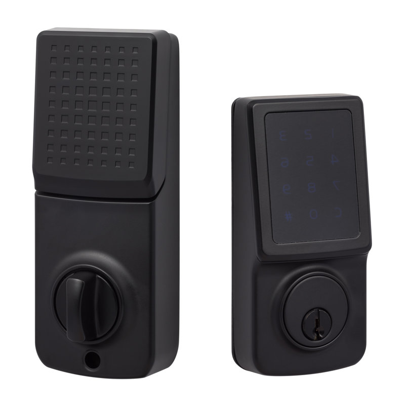 Pêne dormant à écran tactile avec fonction Z-Wave, Dos plat