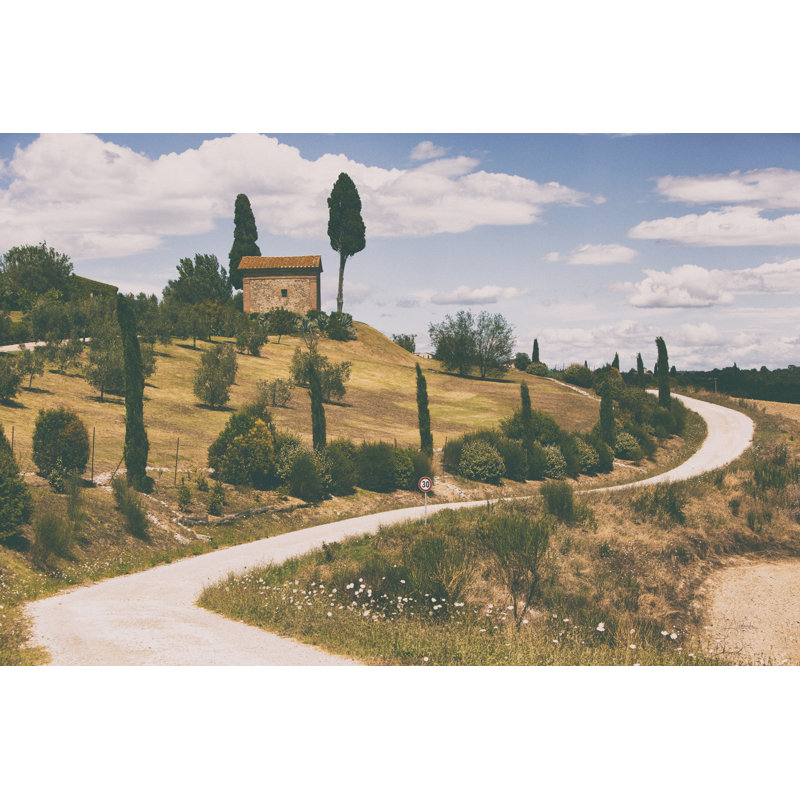 " Strada Bianca I " by Aledanda, 8" H x 12" W  , No, Wrapped Canvas