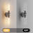 Matte Black Wall Sconces with Clear Glass (Set of 2)-1313122658