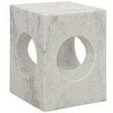 Merlin Marble Top End Table