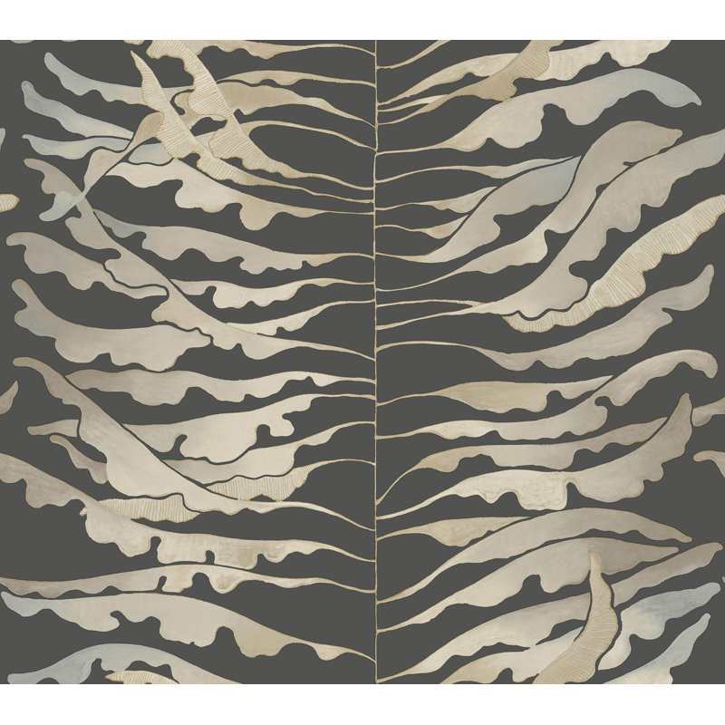 Feuille de papier peint à colonne, Noir