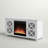 Colton TV Stand for TVs up to 55" with Fireplace Included-965887715