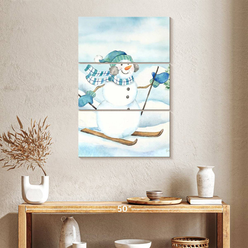 Lelend Let It Snow Blue Snowman III, H 32 po x l 20 po