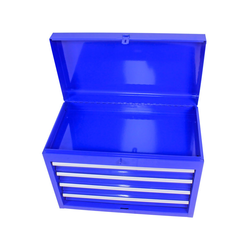 Armoire à outils roulante en métal avec plateau amovible et grande capacité - 5 poignées latérales bleues, Bleu