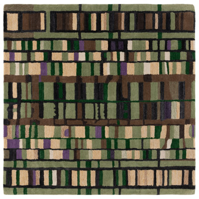 Labay Rodeo Drive Hand Tufted Performance Geometric Rug