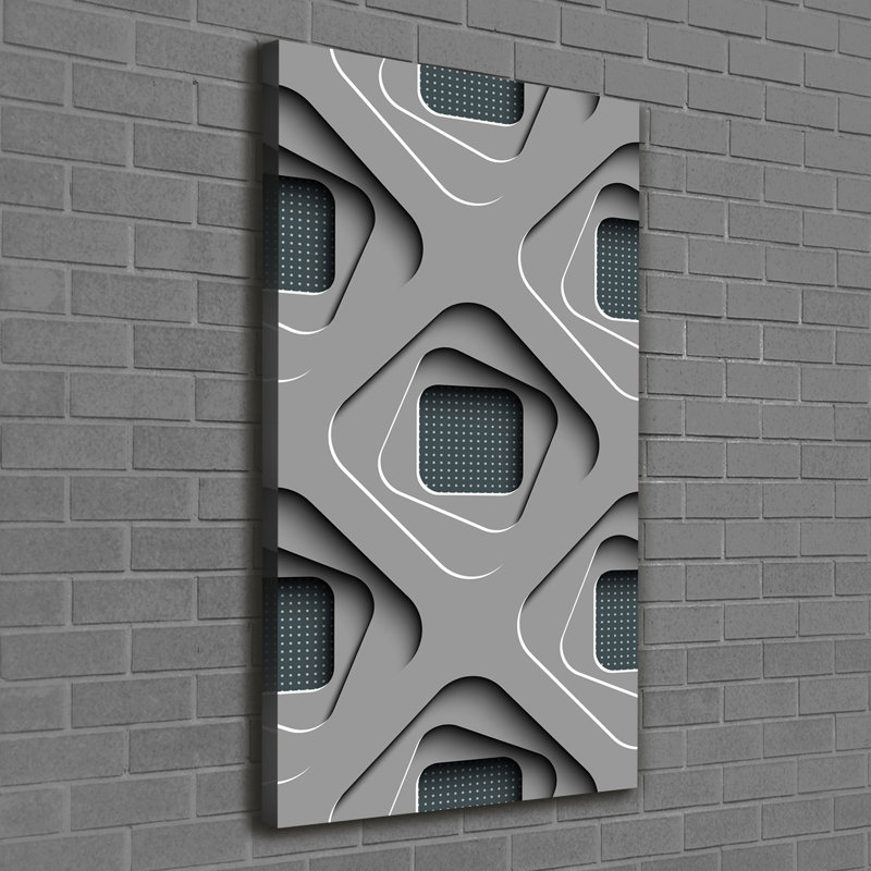 3D abstraction 1 Piece Wrapped Canvas Wall Art