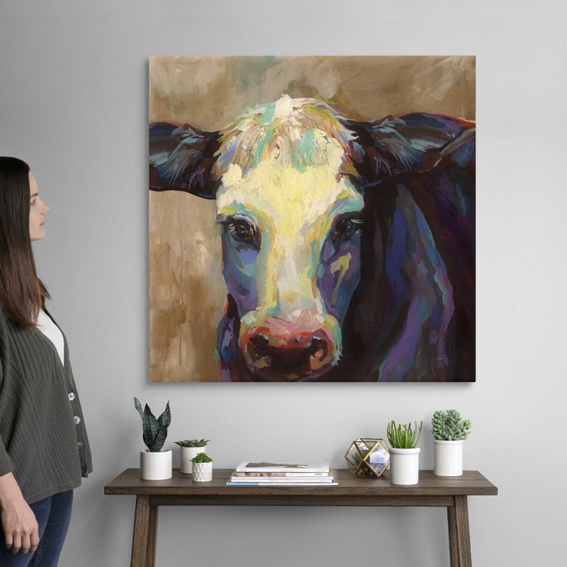 Art mural sur toile Betsy, H 36 po x l 36 po x P 1 po, Toile tendue