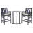 Kirsta 2 - Person Wood Patio Dining Set with Square Table , Cushions Included-1728492821