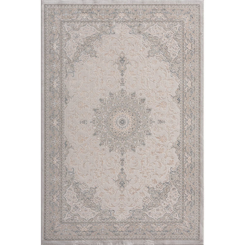 Tapis oriental neutre Neutral, Rectangle 7 pi 10 po x 10 pi 9 po