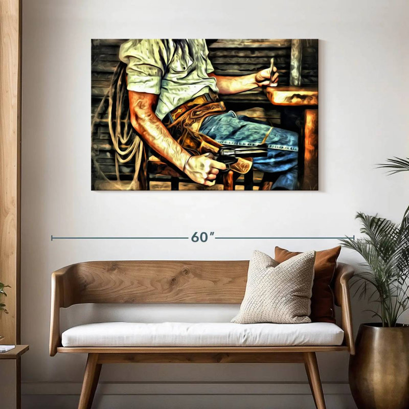 Lelar Fearless Cowboy, 30" H x 45" W