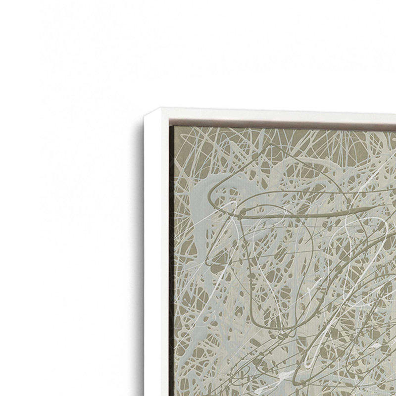 «Abstract Sandstorm», reproduction sur toile dans un cadre, H 8,75 po x l 12,75 po, Blanc opaque
