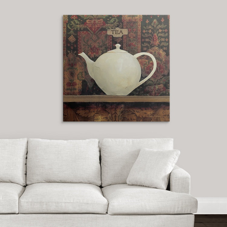 « ii » avery tillmon, impression Ornamental Teapot, H 35 po x l 35 po x P 1,5 po, Toile