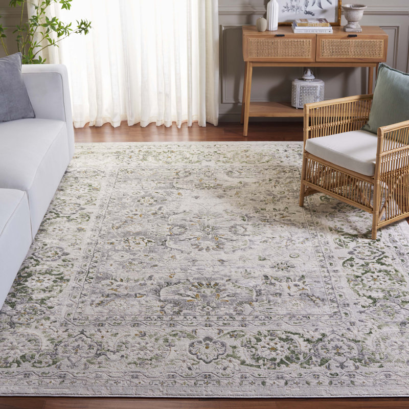 Tapis beige / vert Palma 326, Rectangle 9 pi x 12 pi