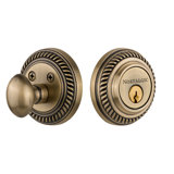 Nostalgic Warehouse Rope Rosette Single Cylinder Deadbolt