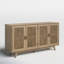 Meuble télé en bois manufacturé de 56,8 po de largeur-1885978745