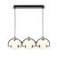 Lustre linéaire moderne à 3 lumières Gundel