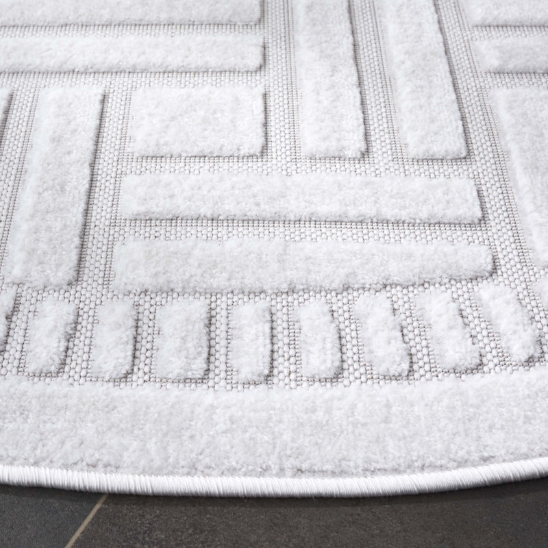 Bundhu Performance Geometric Rug, Square 6'7"