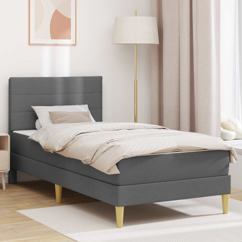 Bed, Dark Grey, Single (3')