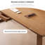 Bureau rectangulaire robuste en bois massif et cerisier