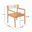 Fauteuil club d'extérieur en bois d'acacia-110385962