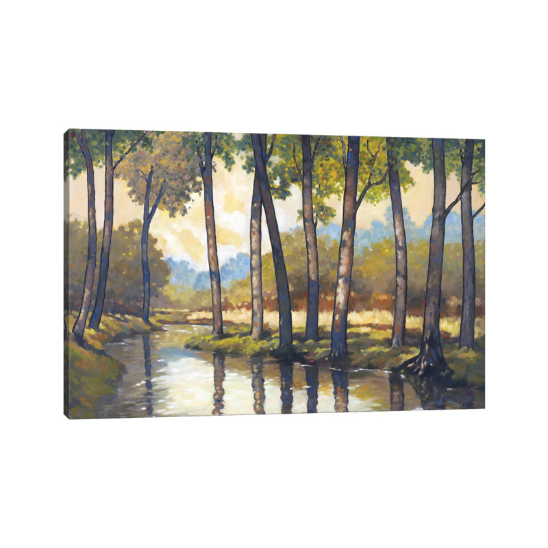 Trout Stream II by Graham Reynolds - Wrapped Canvas Painting, 20.32 cm H x 30.48 cm W