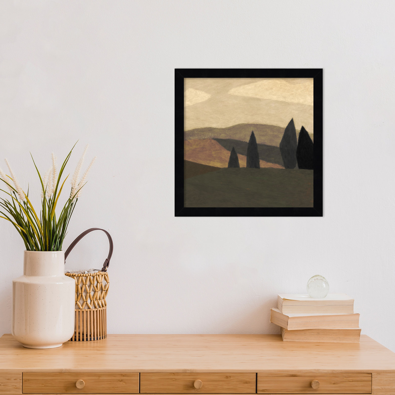 Paysage 2 Print by Dan Hobday, Black, 13" H x 13" W