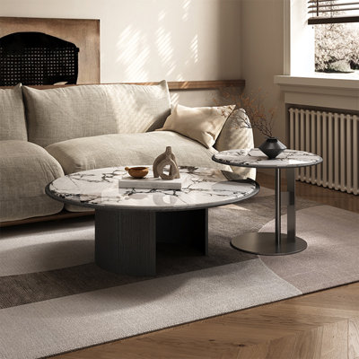 Table basse simple en pierre micro-cristalline