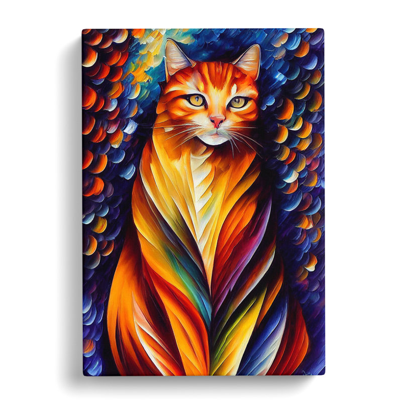 Cat Portrait No.1 - Wrapped Canvas Print, 60cm H x 40cm W x 3cm D
