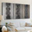 Dramatic Tropicals I  -Custom Wrapped Gallery Canvas - 3 Pieces-17889046