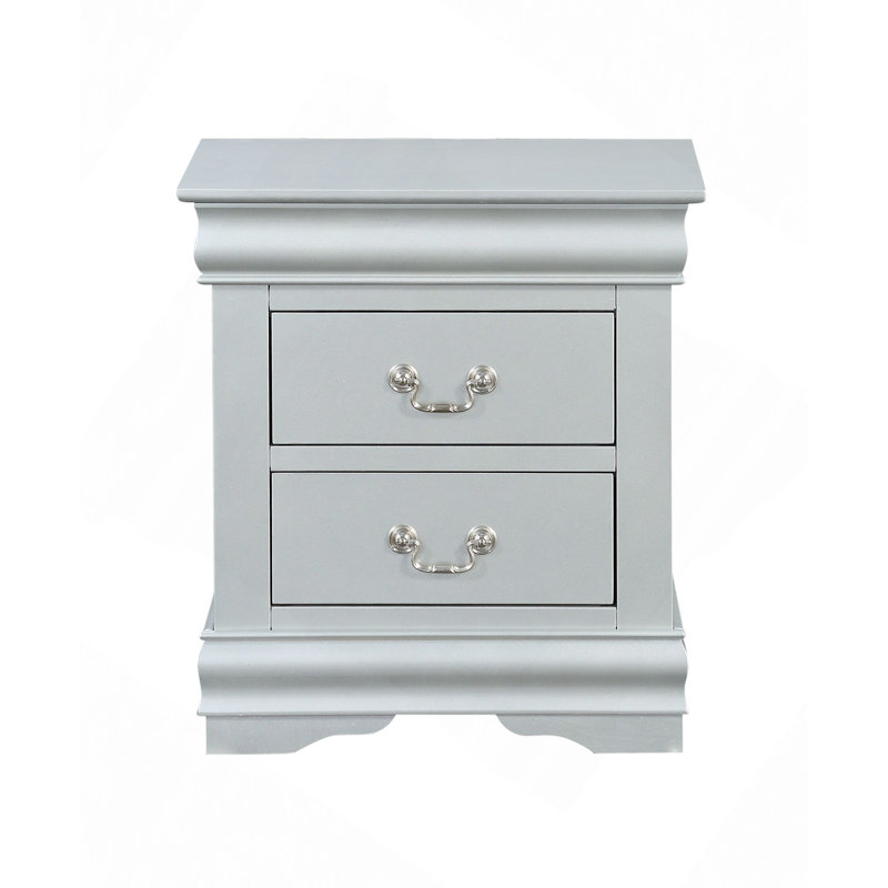 Table de chevet Louis Philippe III, Argent