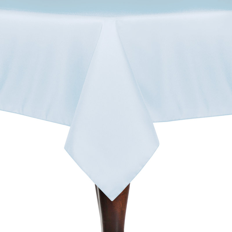 Kai Solid Color Tablecloth, 1, 102" x 60", Ice Blue