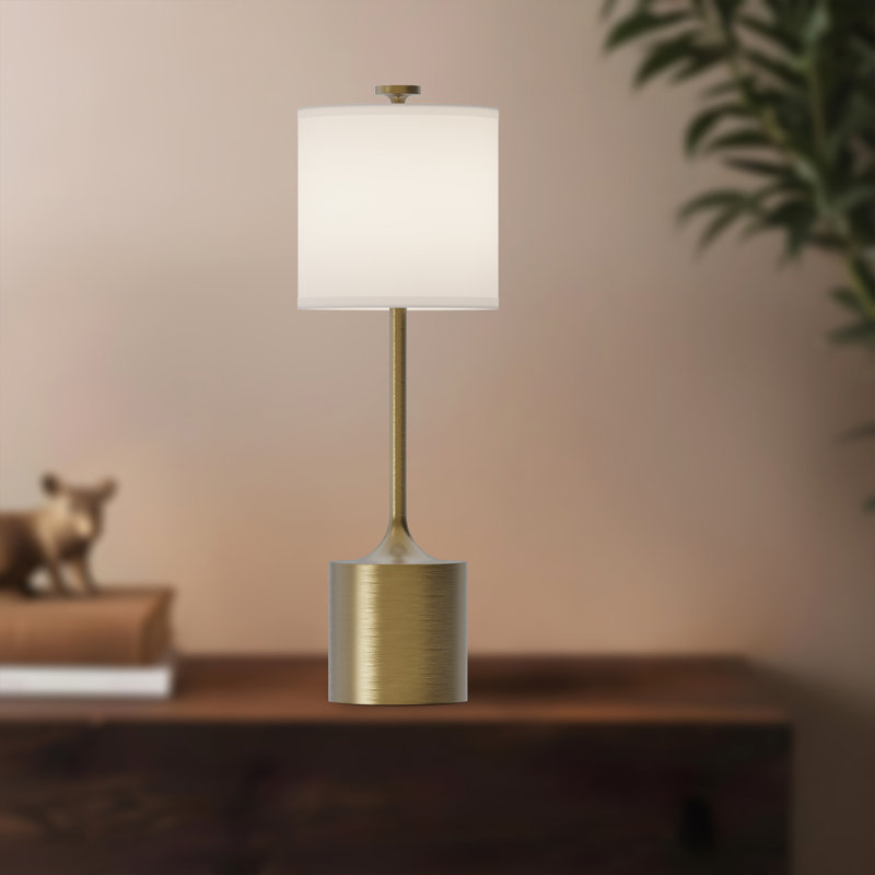 Lampe de table réglable Fabeha, Or brossé