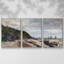 Boatyard Near Honfleur, 1864, reproduction sur toile 3 pièces-1480476475-1480476472