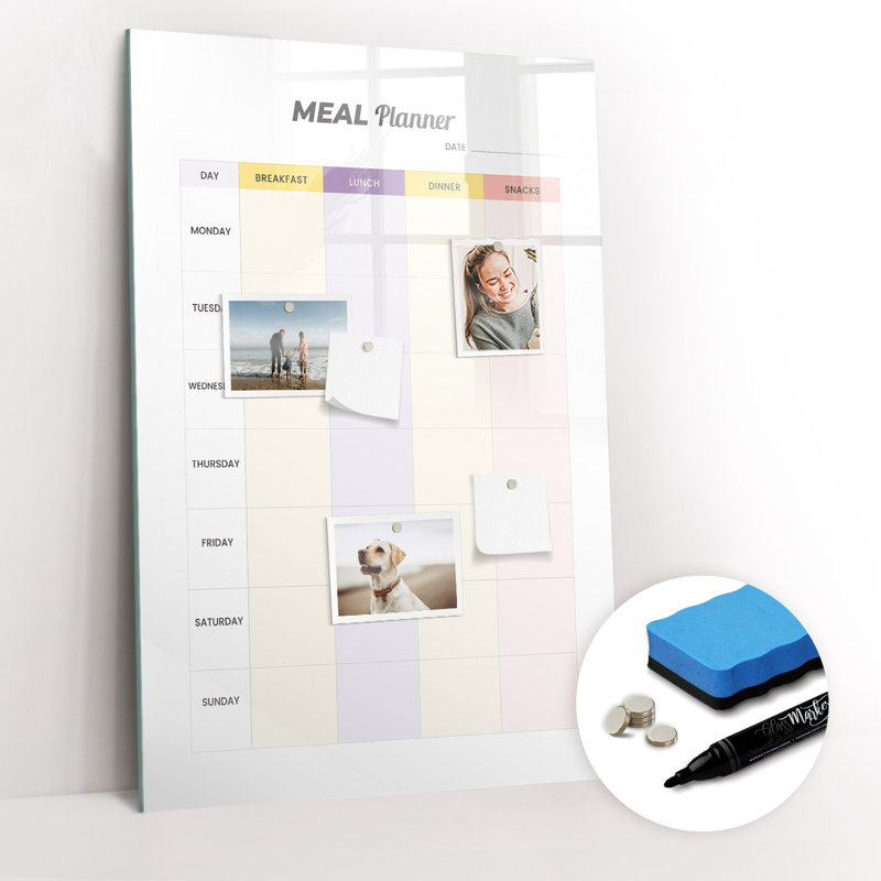 Magnetic Glass Dry Erase Board