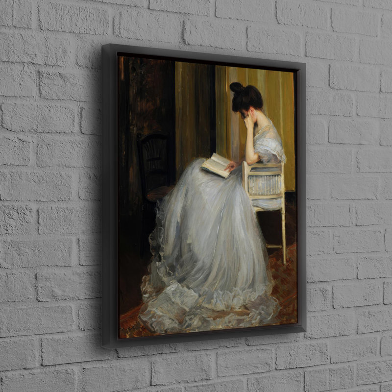 Print on Canvas, 70 cm H x 50 cm W, Framed Print without Mat, Black